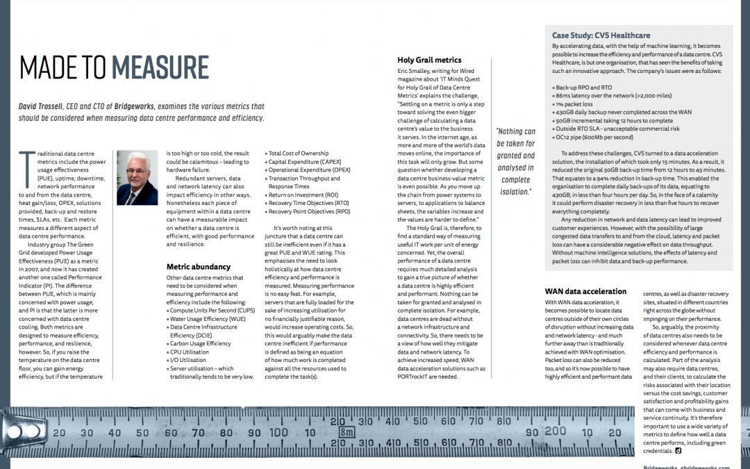Made To Measure: Metrics To Gauge Data Centre Efficiencies
