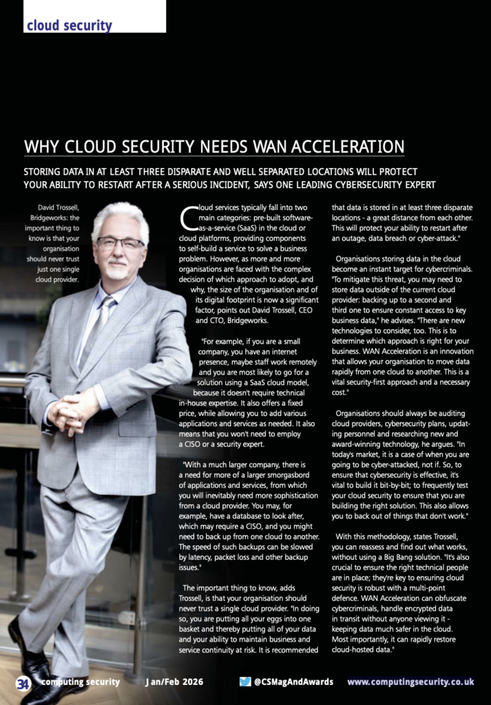 How to accelerate WAN Cloud Security Bridgeworks