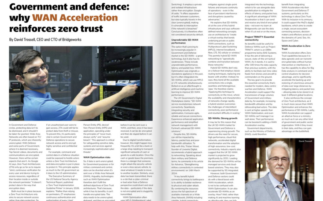 What is WAN Acceleration Bridgeworks