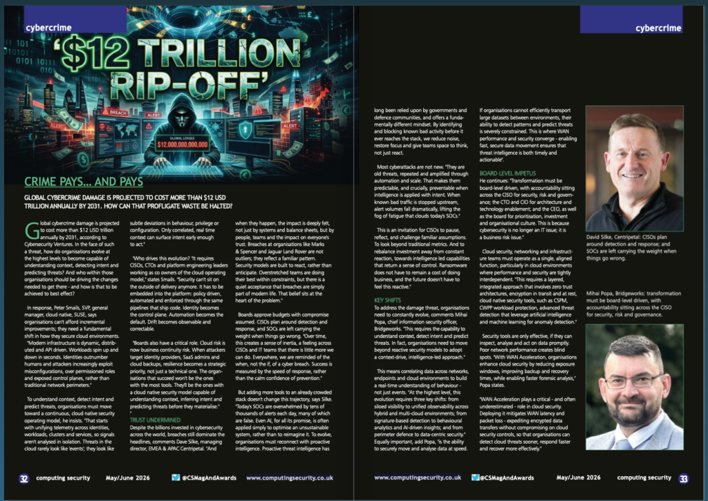 Global Cybercrime to cost more than $12 Trillion Bridgeworks