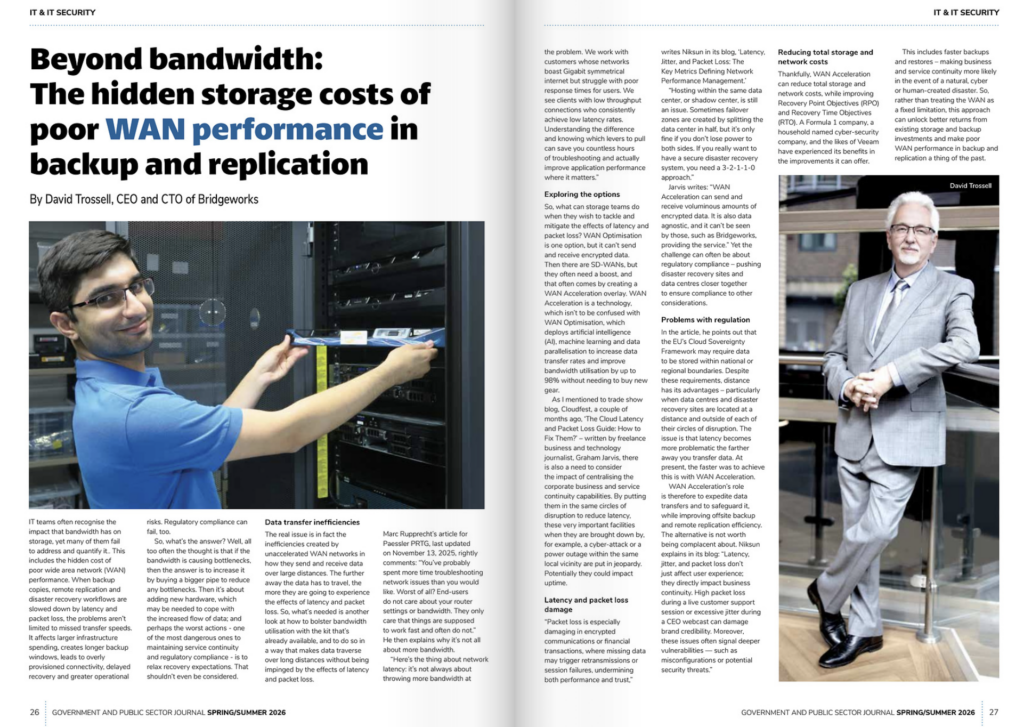 Beyond Bandwidth: The Hidden Storage Costs of Poor WAN Performance in Backup and Replication Bridgeworks