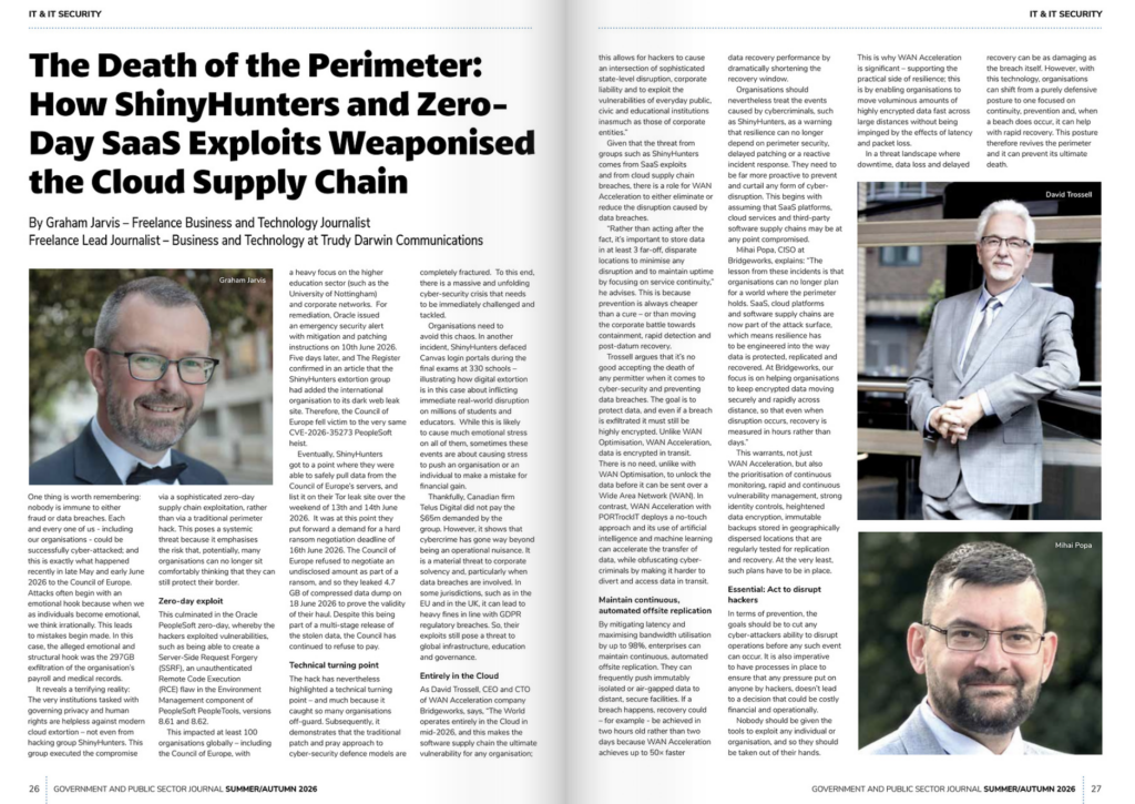 How ShinyHunters and Zero-Day SaaS Exploits Weaponised the Cloud Supply Chain: Death of the perimeter Bridgeworks How ShinyHunters and Zero-Day SaaS Exploits Weaponised the Cloud Supply Chain: Death of the perimeter Bridgeworks
